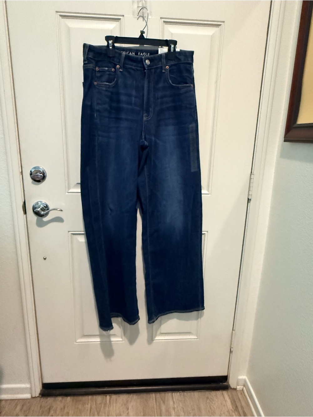 American Eagle Outfitters women’s Wide-Leg Jeans in Dark Blue